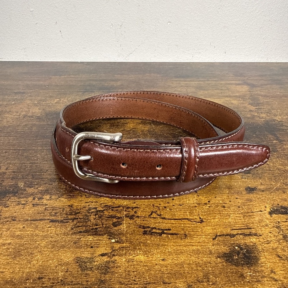 Diego Toscani Brown Leather Padded Belt Made in Italy EU 110/125 US 42-46 Art526